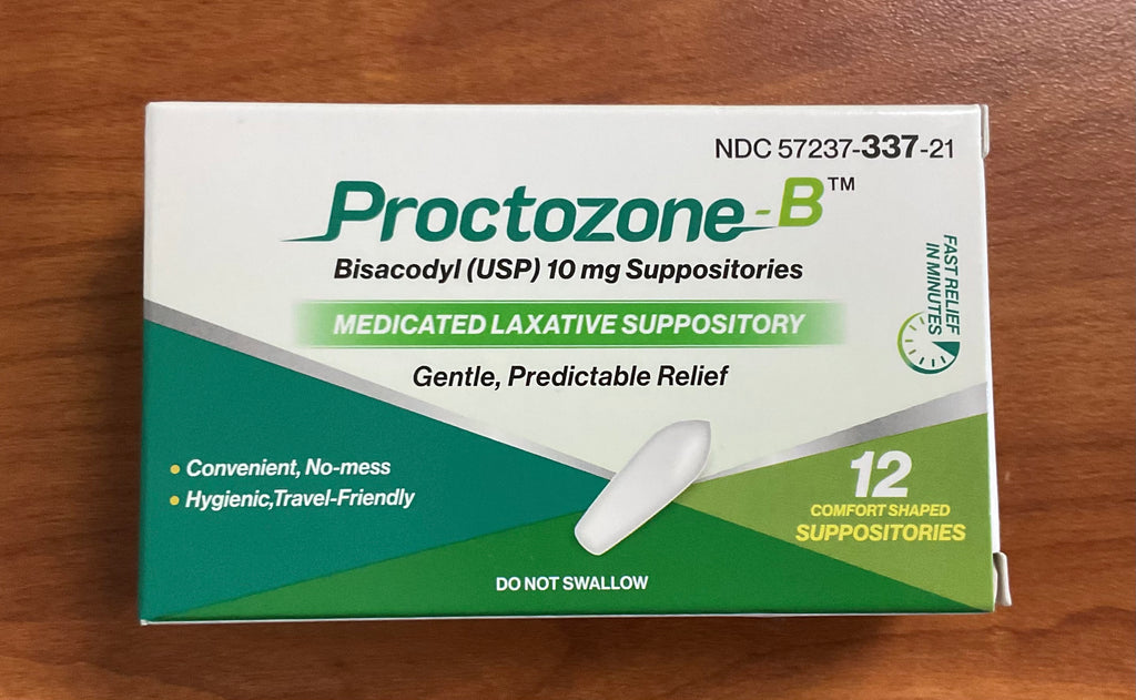 PROCTOZONE-B- bisacodyl suppository 10 Mg 12 Suppositories – Farmacia ...