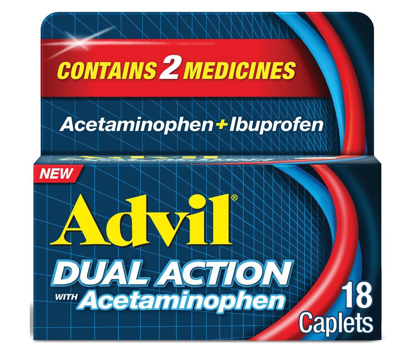Advil Dual Action 18 Caplets