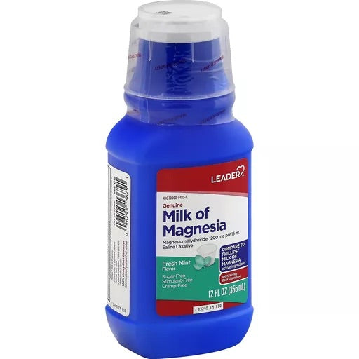 Leader Milk Of Magnesia Liquid Fresh